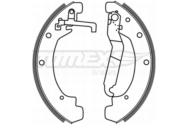 Jeu de mâchoires de frein TOMEX Brakes TX 21-12
