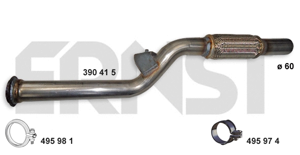 Tuyau d'échappement ERNST 390415