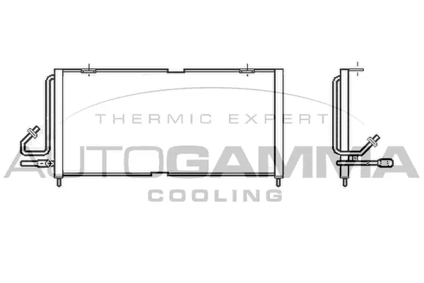 Condenseur, climatisation AUTOGAMMA 105710