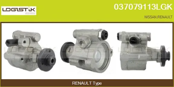 Pompe hydraulique, direction LGK 037079113LGK