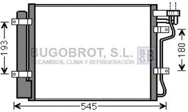 Condenseur, climatisation BUGOBROT 62-KA5134