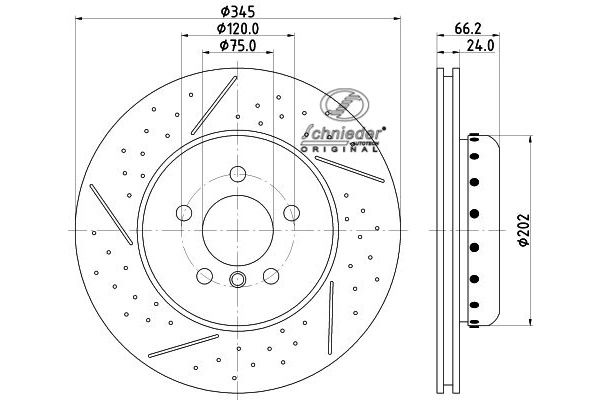 Disque de frein SCHNIEDER AUTOTECH BMS55.00397