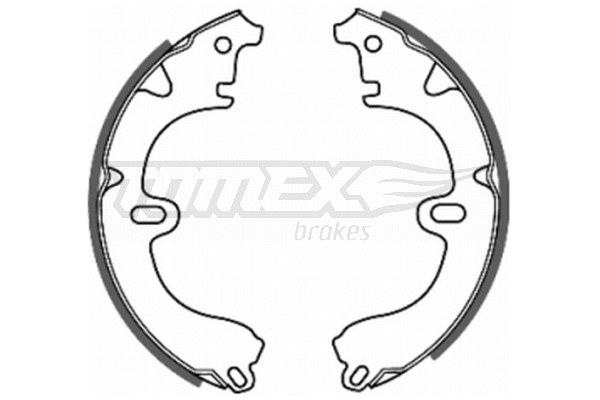 Jeu de mâchoires de frein TOMEX Brakes TX 20-82