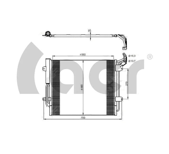 Condenseur, climatisation ACR 300756