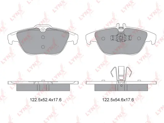 Kit de plaquettes de frein, frein à disque LYNXAUTO BD-5319