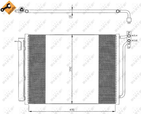 Condenseur, climatisation NRF 35406