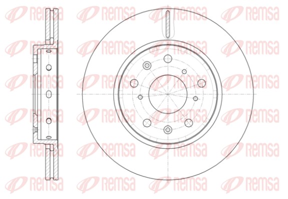 Disque de frein REMSA 61417.10