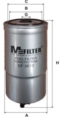Filtre à carburant MFILTER DF 3510