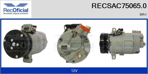 Compresseur, climatisation RECOFICIAL RECSAC75065.0