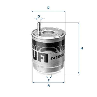 Filtre à carburant UFI 24.160.00