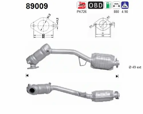 Catalyseur AS 89009