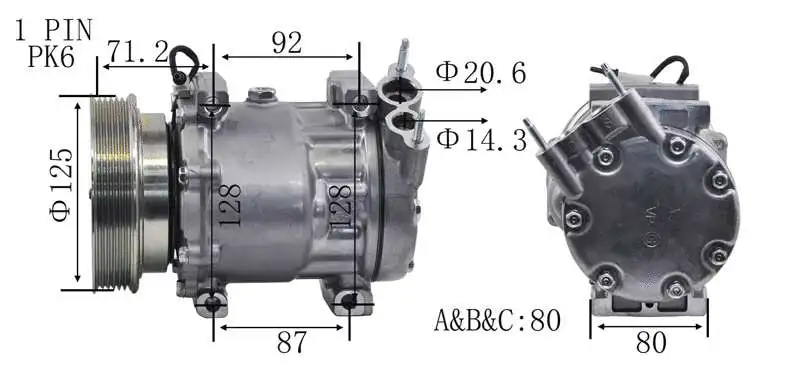 Compresseur, climatisation A.Z. Meisterteile AZMT-45-041-1158