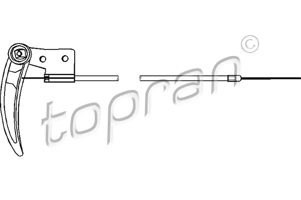 Tirette de capot moteur TOPRAN 103 414