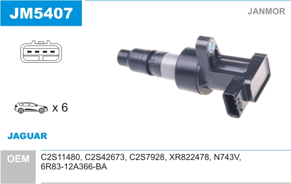 Bobine d'allumage JANMOR JM5407