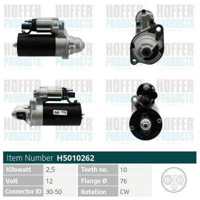 Démarreur HOFFER H5010262