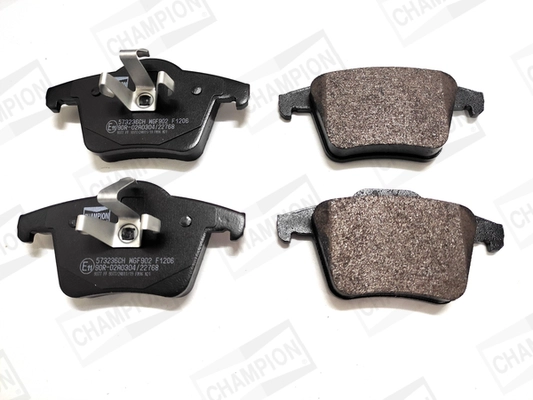 Kit de plaquettes de frein, frein à disque CHAMPION 573236CH
