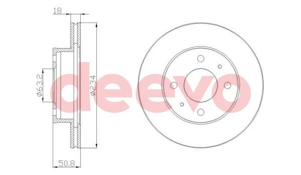 Disque de frein DEEVO BD17460