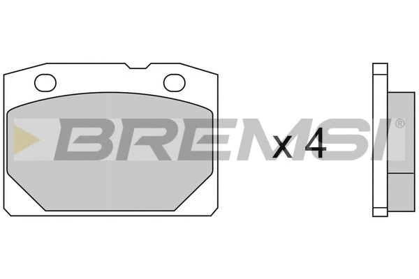 Kit de plaquettes de frein, frein à disque BREMSI BP2065