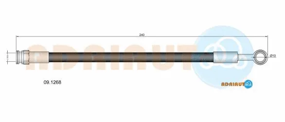 Flexible de frein ADRIAUTO 09.1268