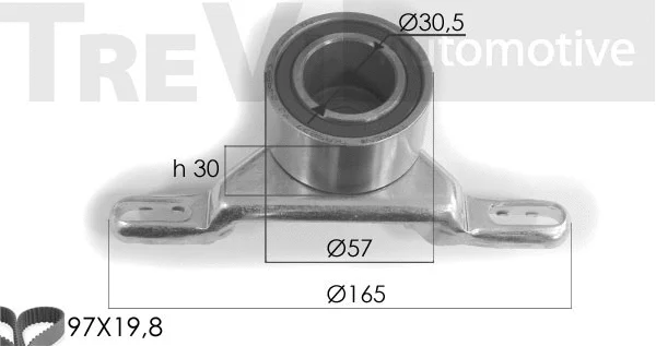Kit de courroie crantée TREVI AUTOMOTIVE KD1116