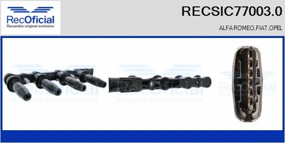 Bobine d'allumage RECOFICIAL RECSIC77003.0
