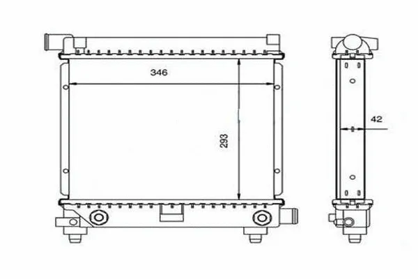 Radiateur, refroidissement du moteur ORDONEZ 2060235