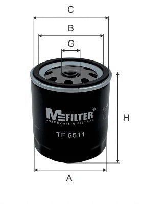 Filtre à huile MFILTER TF 6511