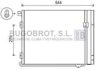 Condenseur, climatisation BUGOBROT 62-MN5072