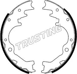 Jeu de mâchoires de frein TRUSTING 049.142