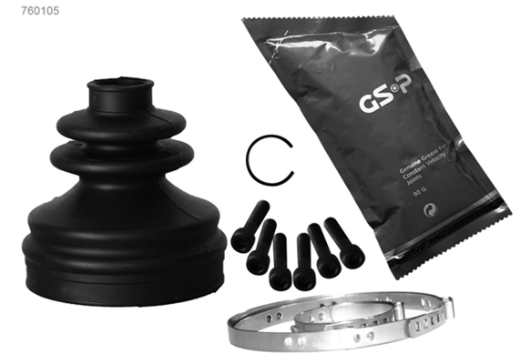 Jeu de joints-soufflets, arbre de commande GSP-BR 760105