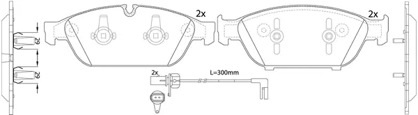 Kit de plaquettes de frein, frein à disque FIT FP1549E