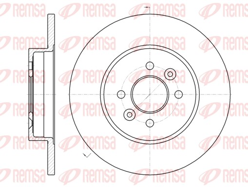 Disque de frein REMSA 61176.00