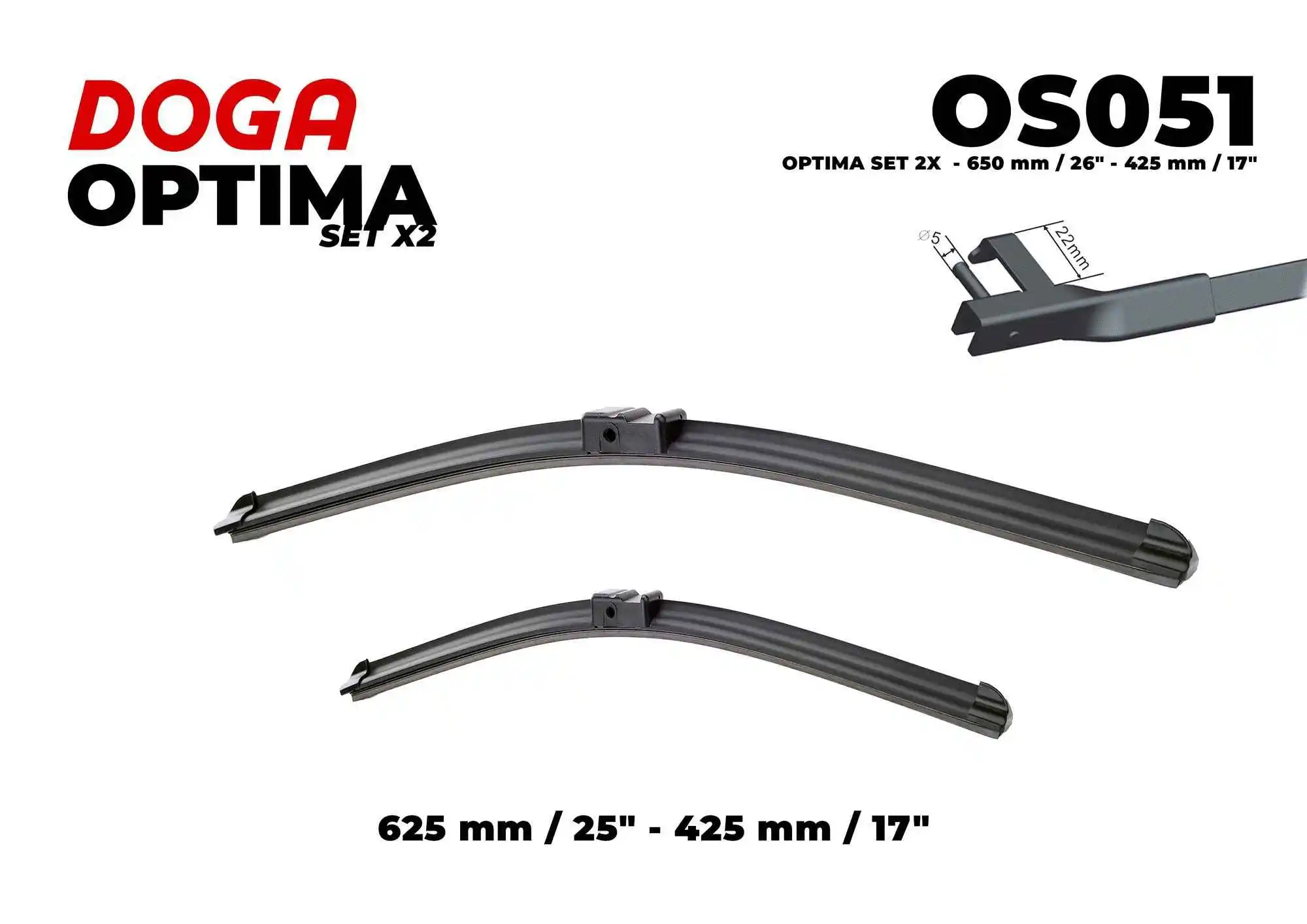 Balai d'essuie-glace DOGA OS051