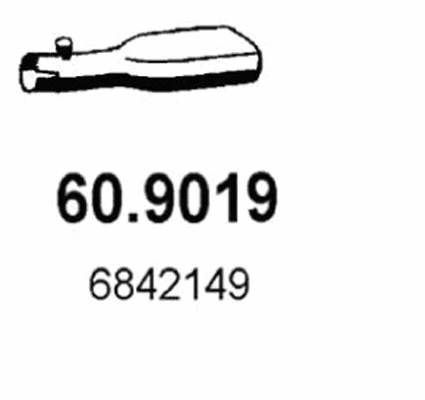 Tuyau d'échappement ASSO 60.9019