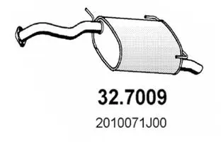 Silencieux arrière ASSO 32.7009