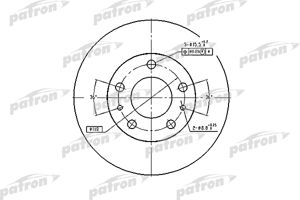 Disque de frein PATRON PBD7219