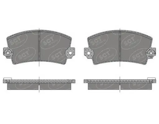 Kit de plaquettes de frein, frein à disque SCT - MANNOL SP 485 PR