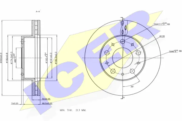 Disque de frein ICER 78BD4622-1