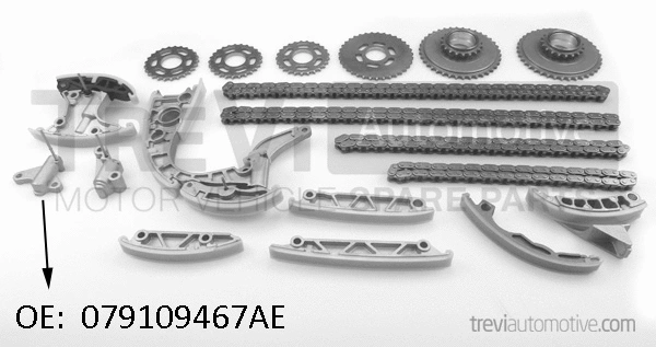Kit de distribution par chaîne TREVI AUTOMOTIVE KC1092