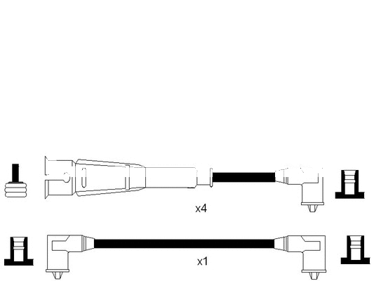 Kit de câbles d'allumage LEMARK HOES1229
