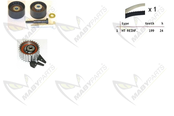 Kit de courroie crantée MABYPARTS OBK010054
