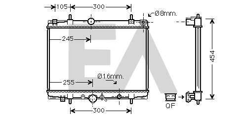 Radiateur, refroidissement du moteur EACLIMA 31R55088