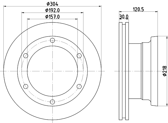 Disque de frein PAGID 58260