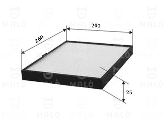 Filtre, air de l'habitacle AKRON-MALÒ 1531541