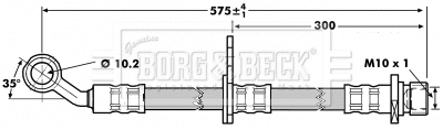 Flexible de frein BORG & BECK BBH7016