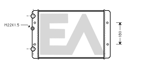 Radiateur, refroidissement du moteur EACLIMA 31R77091