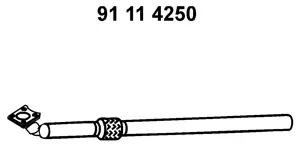 Tuyau d'échappement EBERSPÄCHER 91 11 4250