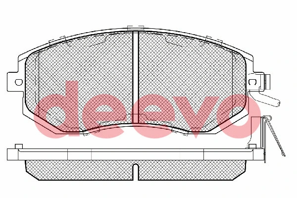 Kit de plaquettes de frein, frein à disque DEEVO BP85400
