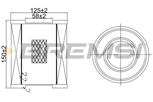 Filtre à air BREMSI FA1071