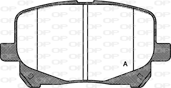 Kit de plaquettes de frein, frein à disque OPEN PARTS BPA0621.10